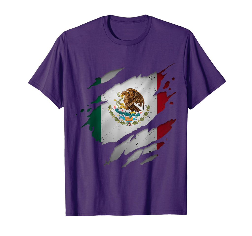 Ripped Mexico Flag Distressed T-Shirt - Aesthetic Graphic Men Women - T-Shirt, Sweatshirt, Hoodie
