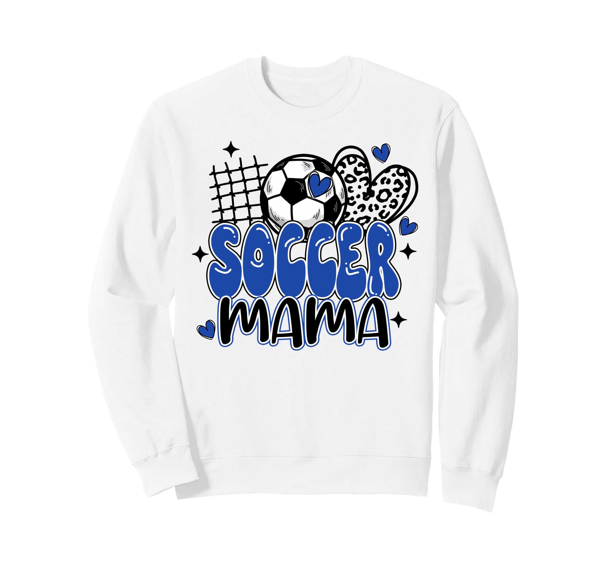 Soccer Mama Leopard Funny Sweatshirt - Fun Novelty Design for Adults - T-Shirt, Sweatshirt, Hoodie