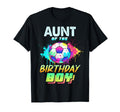 Aunt Birthday Soccer Ball Colorful T-Shirt - Streetwear Style for Adults - T-Shirt, Sweatshirt, Hoodie
