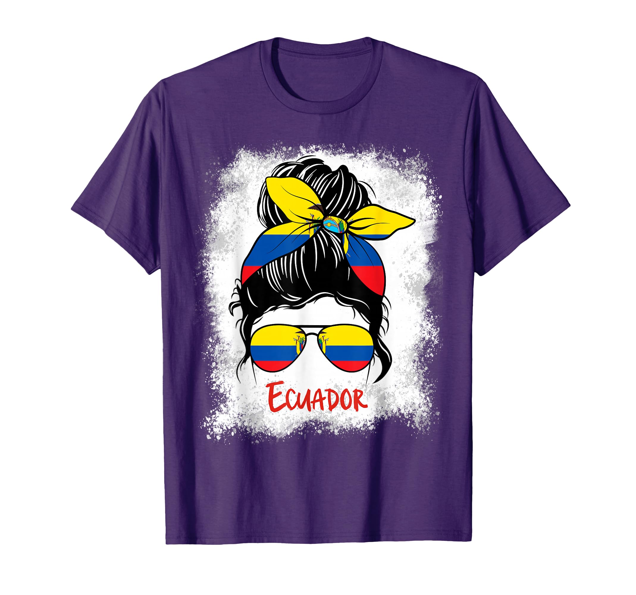 Ecuador Bleached Ecuadorian T-Shirt - Minimalist Print for Adults - T-Shirt, Sweatshirt, Hoodie