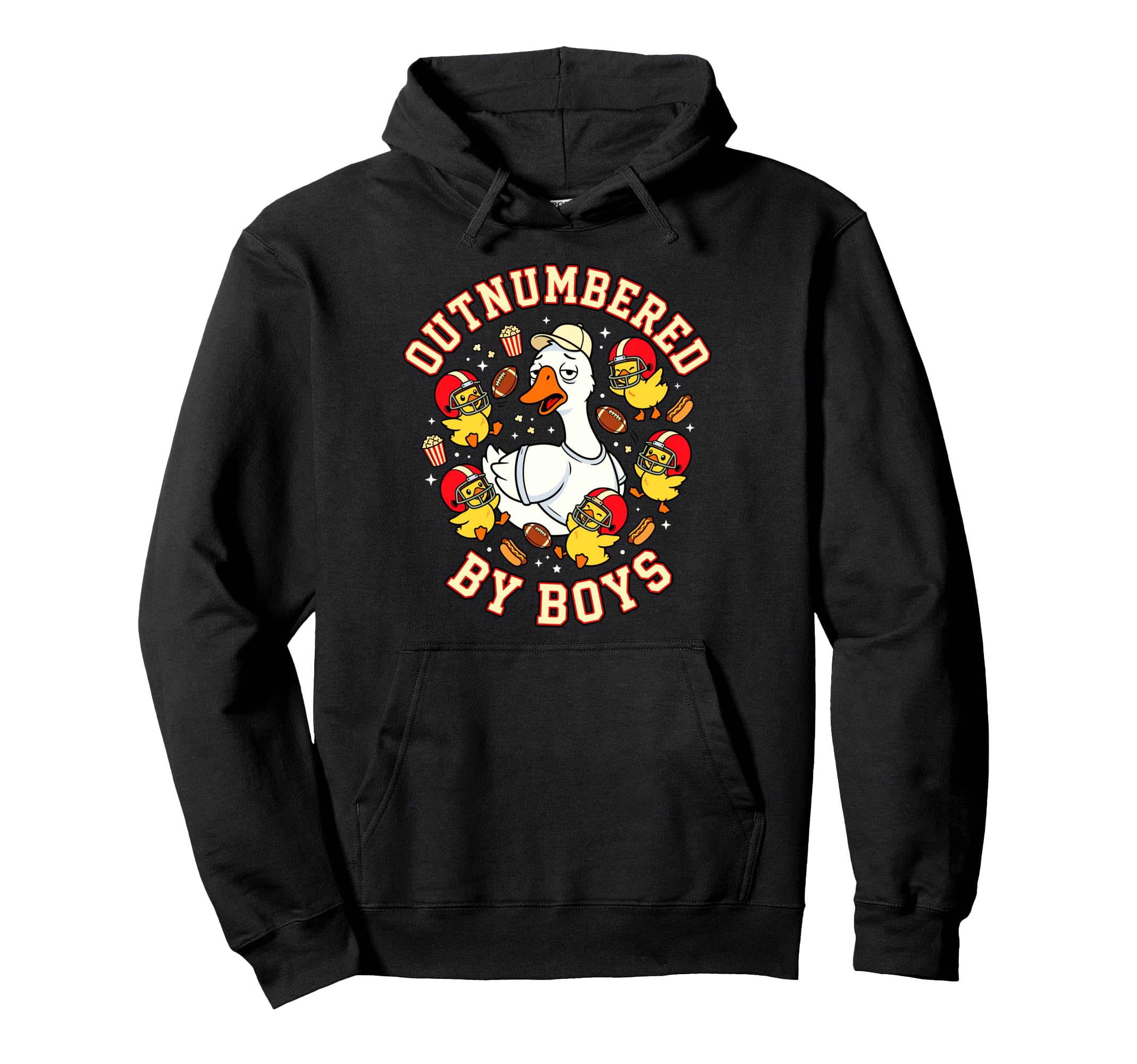 Outnumbered Ducklings Football Soccer Hoodie - Custom Art Print Unisex - T-Shirt, Sweatshirt, Hoodie