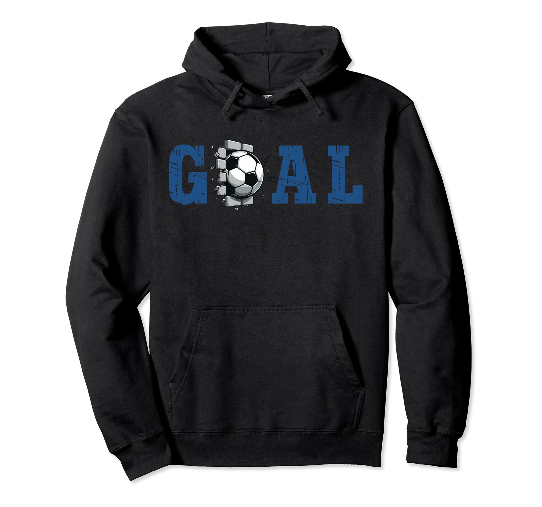 Goal Soccer Ball Break Wall Soccer Sport Hoodie - Graphic Print Men Women - T-Shirt, Sweatshirt, Hoodie