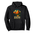 Zion National Park Art Hoodie - Unique Graphic for Adults - T-Shirt, Sweatshirt, Hoodie