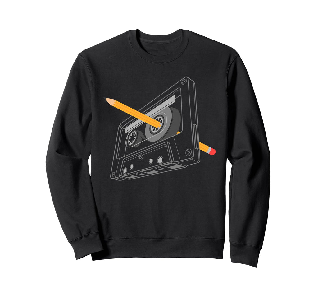 Rewind Funny 80S 90S Cassette Sweatshirt - Fun Novelty Design Men Women - T-Shirt, Sweatshirt, Hoodie