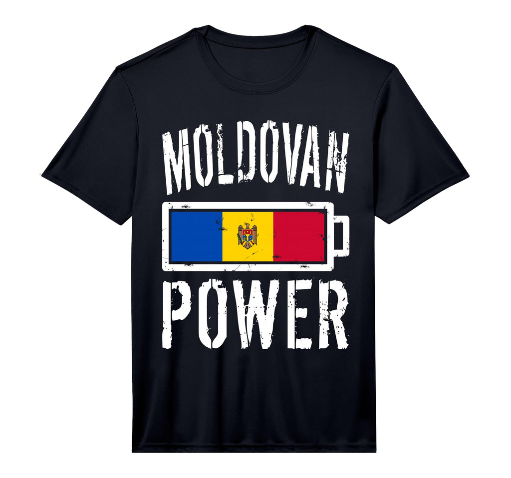 Moldova Flag Moldovan Power Battery Proud T-Shirt - Graphic Print Unisex - T-Shirt, Sweatshirt, Hoodie