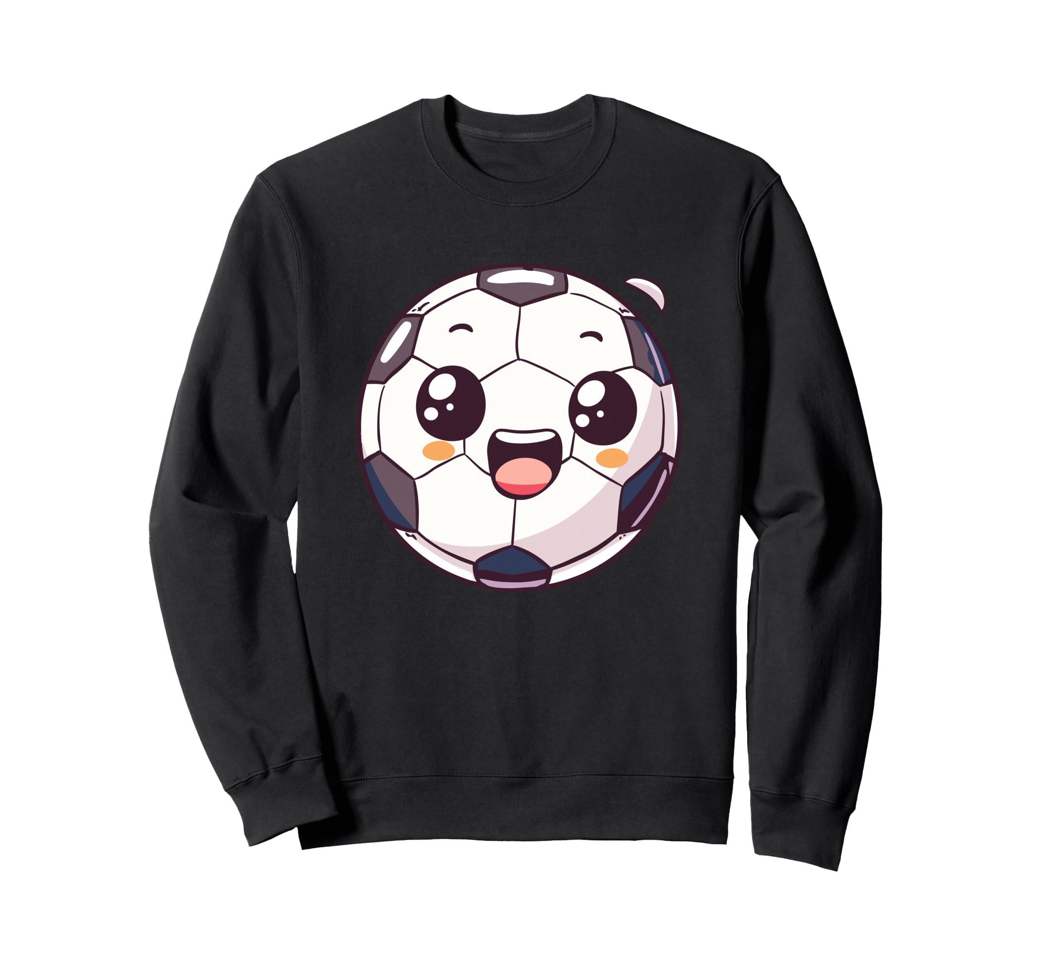 Soccer Ball Cartoon And Sweatshirt - Unique Graphic Men Women - T-Shirt, Sweatshirt, Hoodie