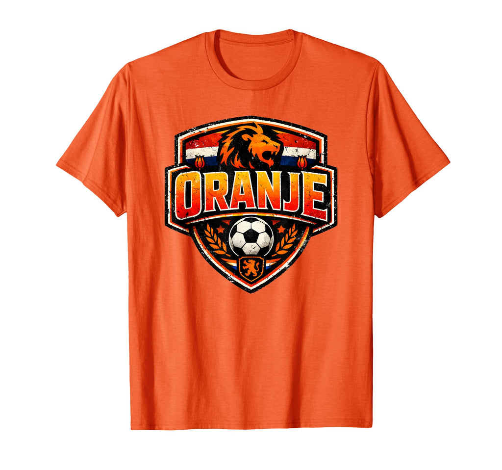 Oranje Lion Netherlands Pride Dutch Flag T-Shirt - Graphic Print Men Women - T-Shirt, Sweatshirt, Hoodie
