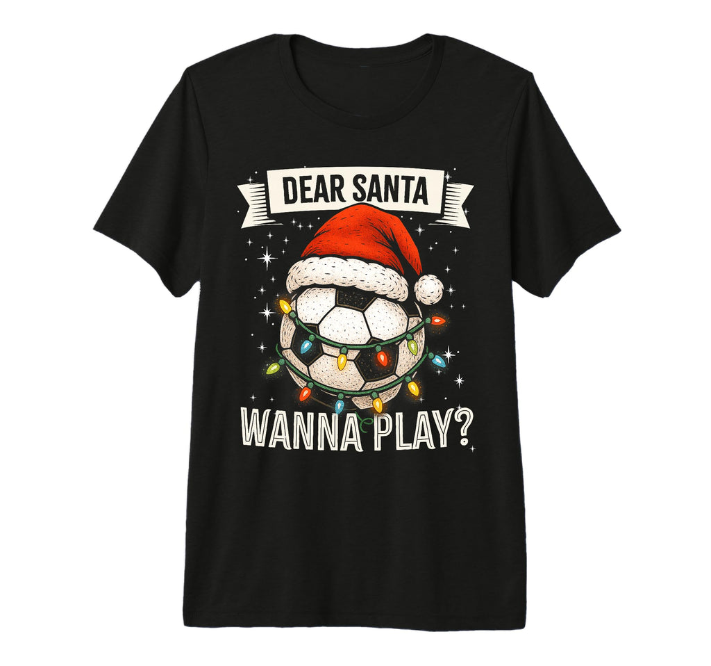 Soccer Player Funny Hat Lights And Ball T-Shirt - Graphic Print for Adults - T-Shirt, Sweatshirt, Hoodie
