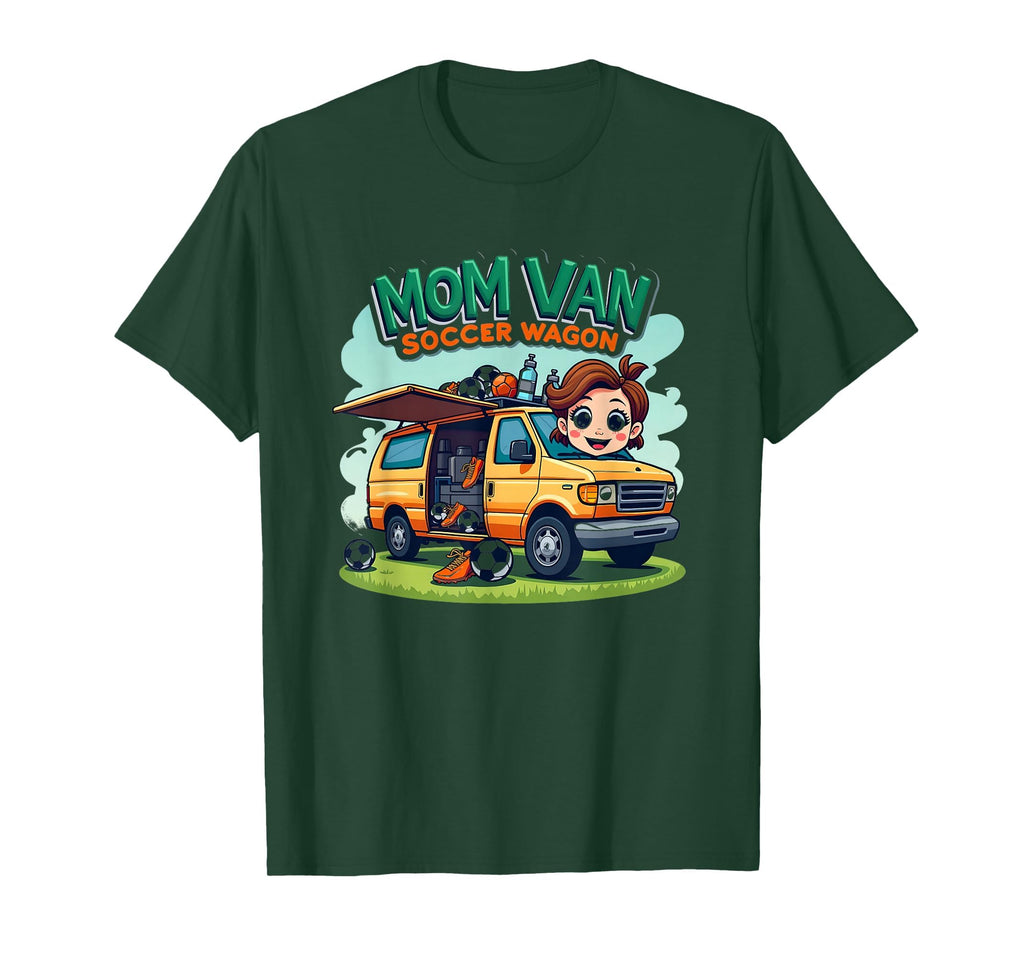Mom Van Soccer Wagon T-Shirt - Graphic Print Unisex - T-Shirt, Sweatshirt, Hoodie