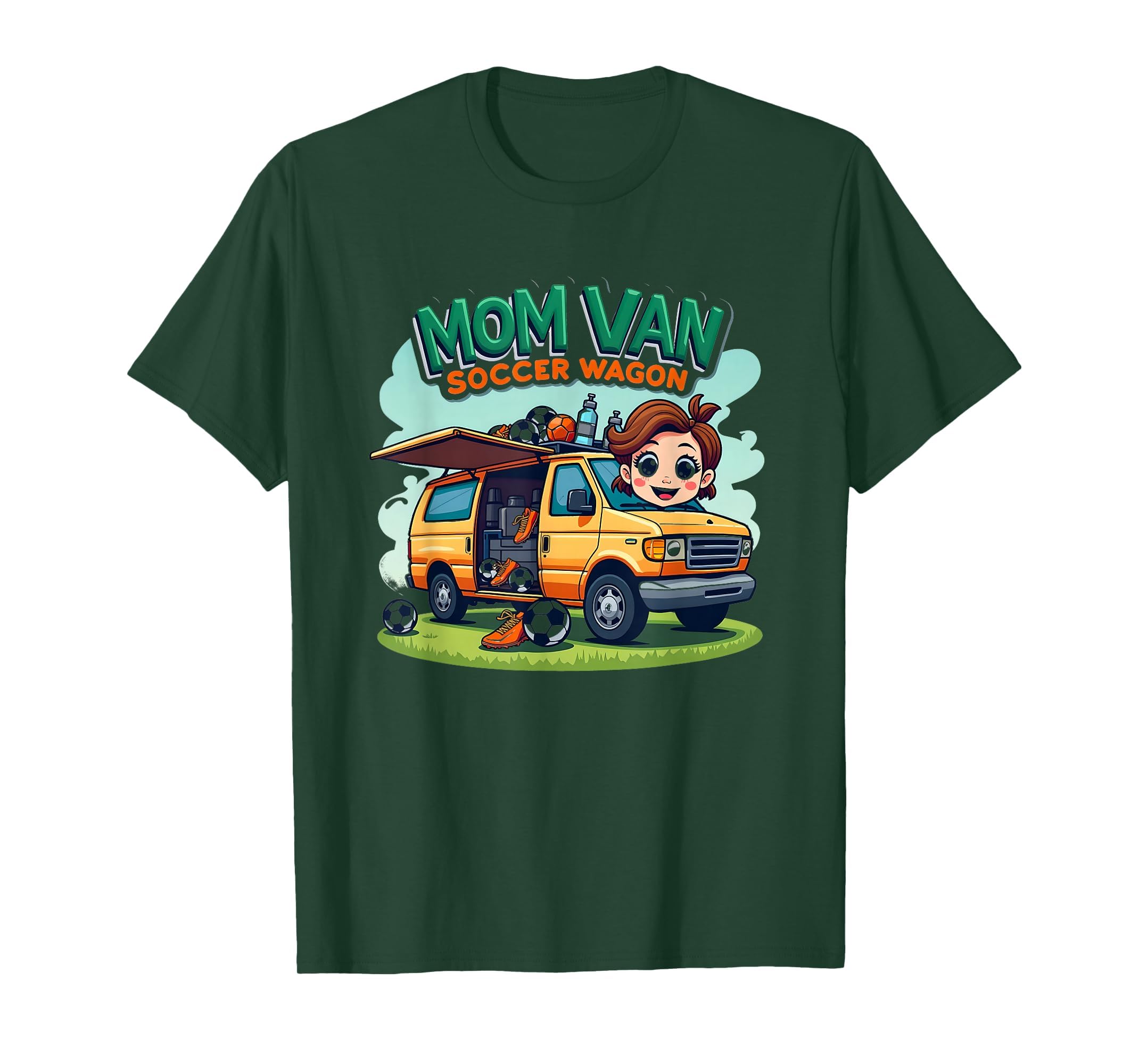 Mom Van Soccer Wagon T-Shirt - Graphic Print Unisex - T-Shirt, Sweatshirt, Hoodie