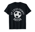 St Lucie County Soccer Distressed 90S T-Shirt - Streetwear Style Unisex - T-Shirt, Sweatshirt, Hoodie
