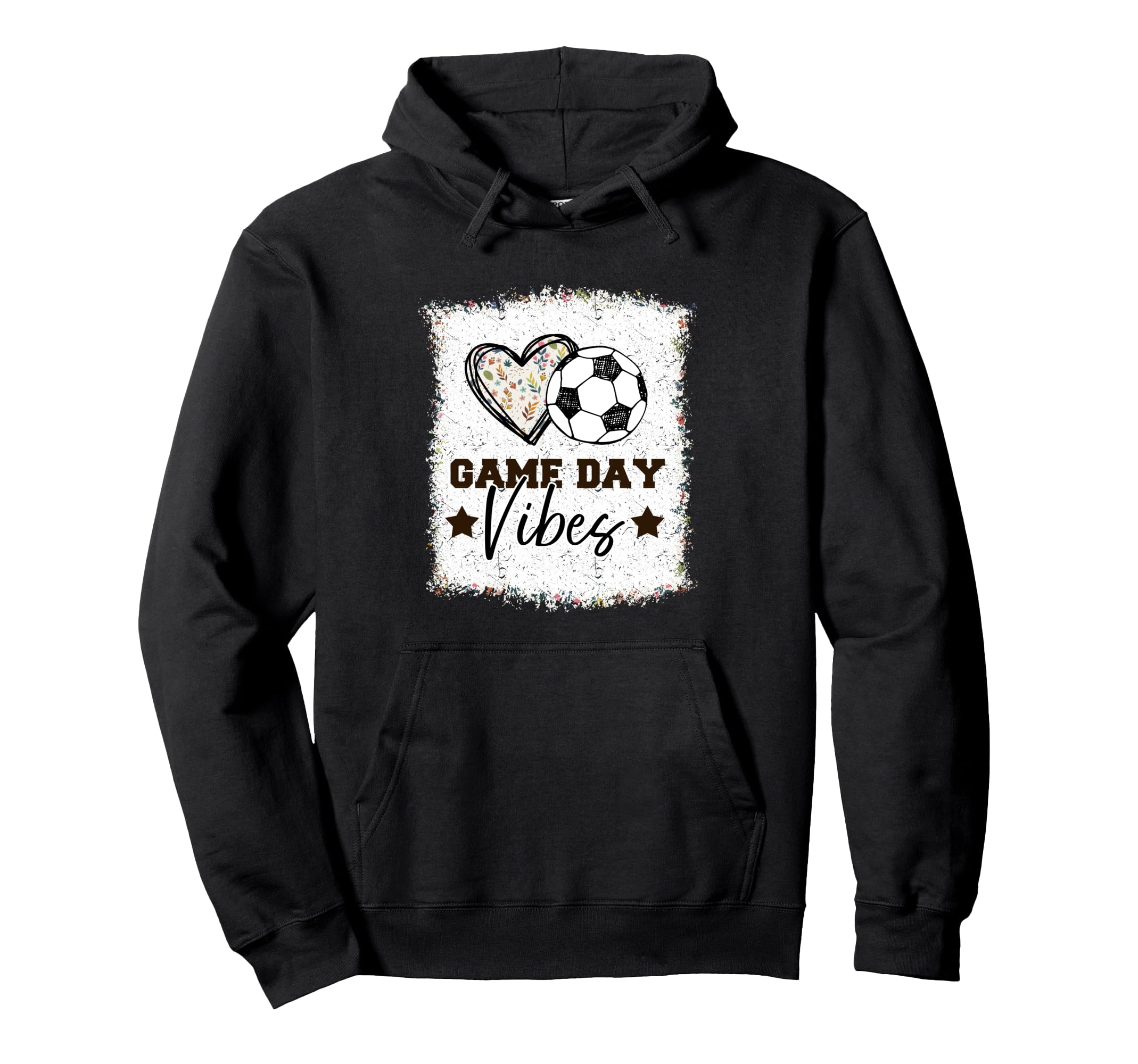 Soccer Soccer Game Day Vibes Soccer Hoodie - Unique Graphic Unisex - T-Shirt, Sweatshirt, Hoodie