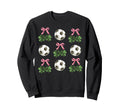 Coquette Bow Soccer And Shamrock St Sweatshirt - Novelty Apparel Unisex - T-Shirt, Sweatshirt, Hoodie