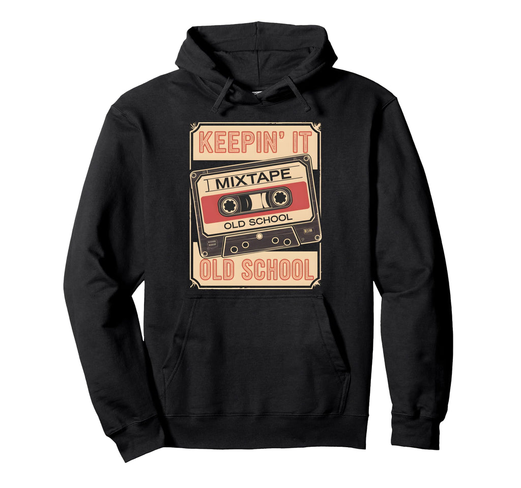 Old School Hip Hop 80S 90S Cassette Hoodie - Custom Art Print for Adults - T-Shirt, Sweatshirt, Hoodie