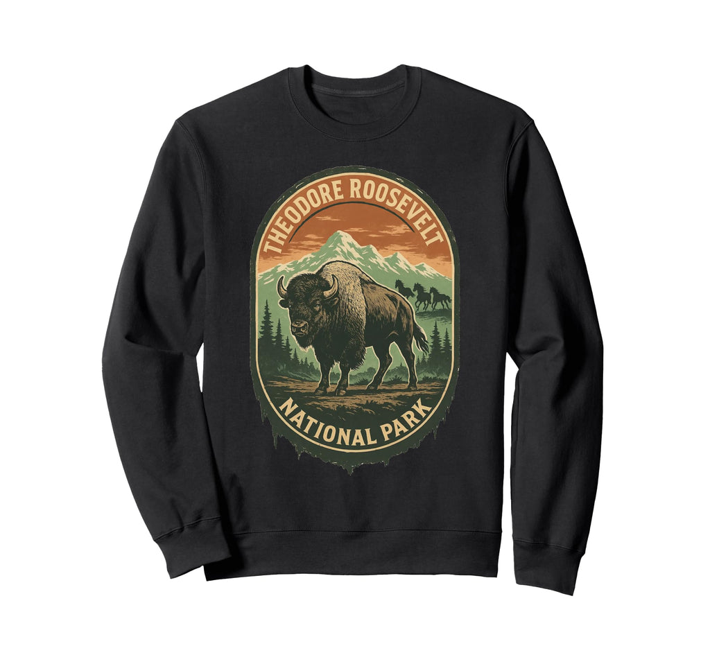 Theodore Roosevelt National Park Sweatshirt - Minimalist Print Men Women - T-Shirt, Sweatshirt, Hoodie