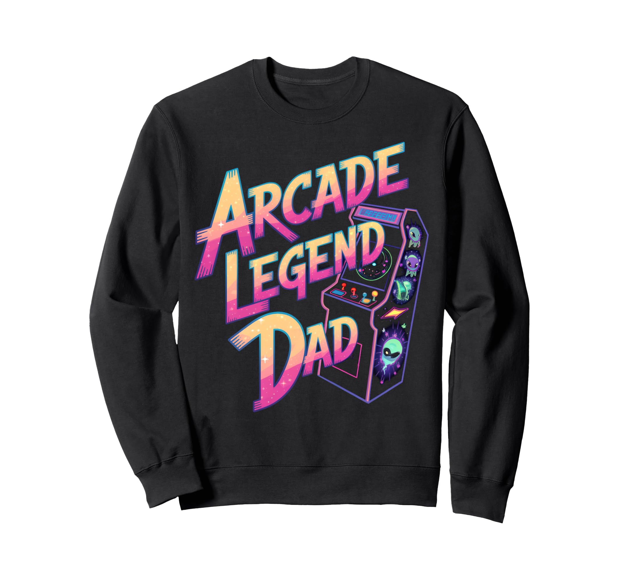 Arcade Legend Dad Arcade Gamer Sweatshirt - Casual Everyday Wear Unisex - T-Shirt, Sweatshirt, Hoodie