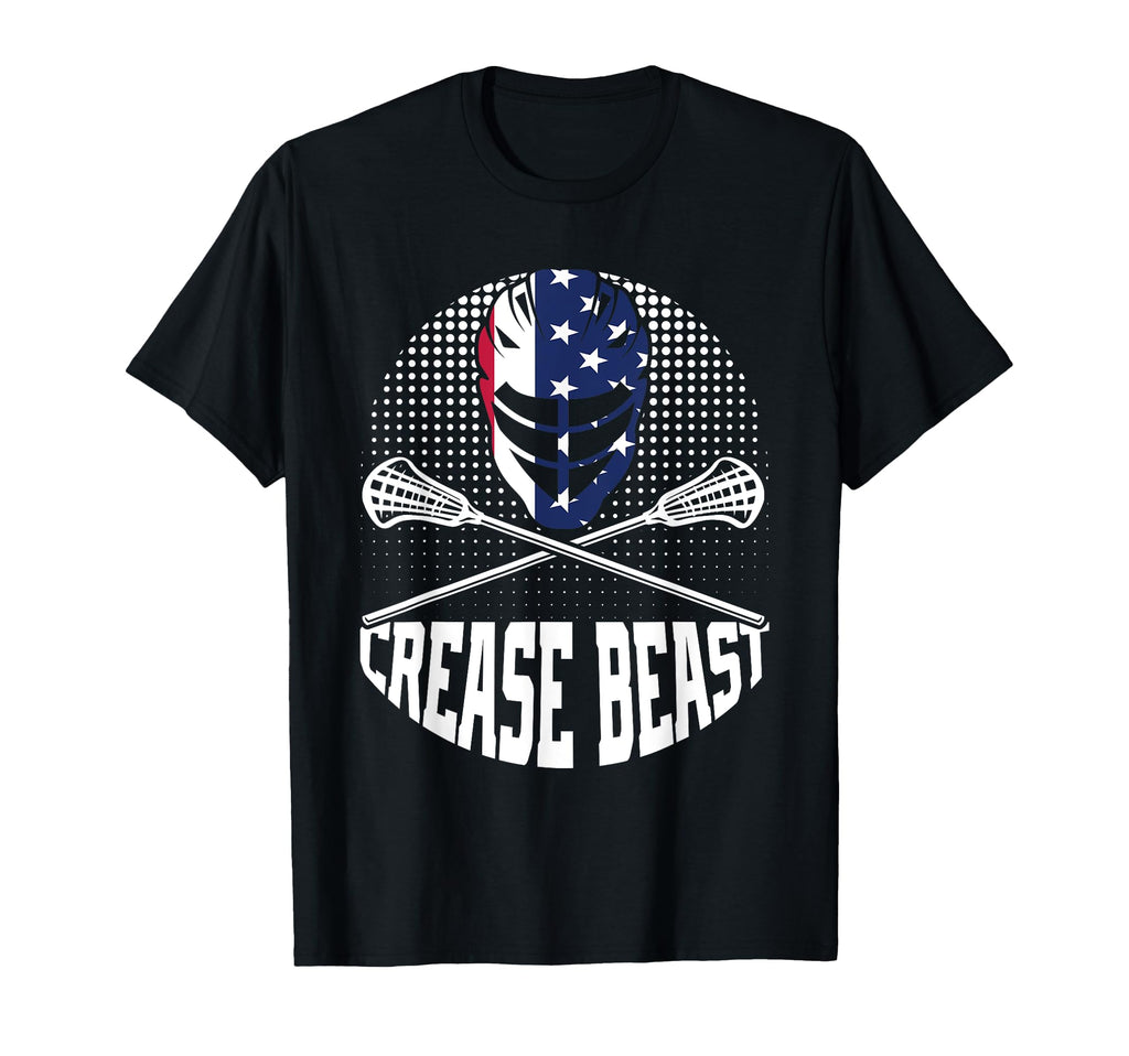 Crease Beast Lacrosse Goalkeeper Sports T-Shirt - Unique Graphic Men Women - T-Shirt, Sweatshirt, Hoodie