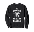 My Grandson Hockey Keeper Grandma Sweatshirt - Graphic Print for Adults - T-Shirt, Sweatshirt, Hoodie