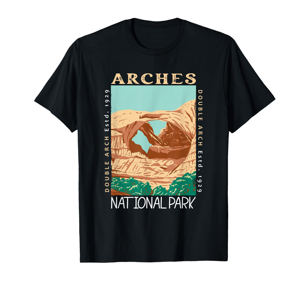 Arches National Park Double Arch Utah T-Shirt - Graphic Print Men Women - T-Shirt, Sweatshirt, Hoodie