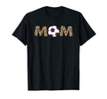 Soccer Ball Mom Leopard T-Shirt - Minimalist Print Men Women - T-Shirt, Sweatshirt, Hoodie