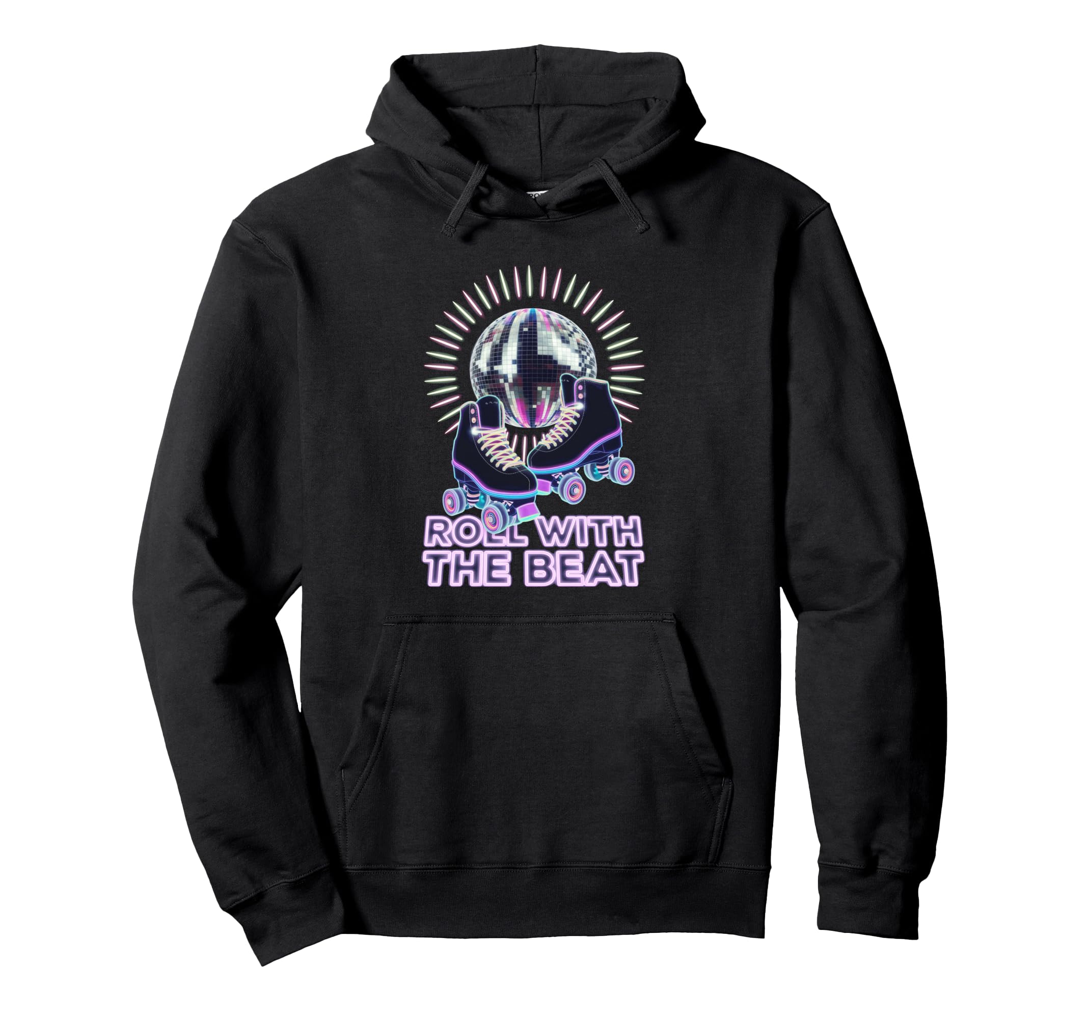 Rollerskates Funny 80S Roller Disco Hoodie - Custom Art Print Unisex - T-Shirt, Sweatshirt, Hoodie