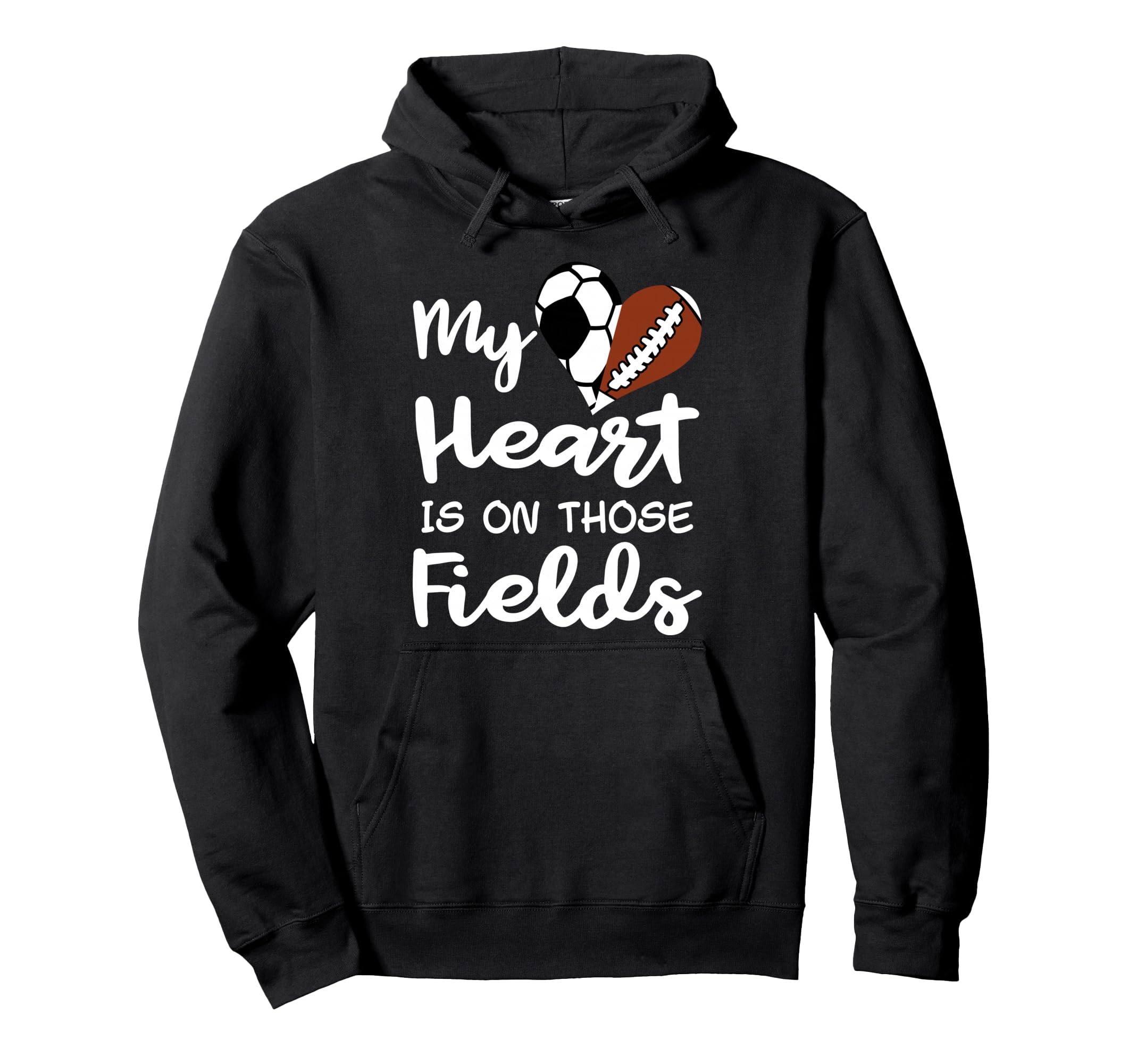My Heart Is Those Fields Funny Hoodie - Fun Novelty Design Men Women - T-Shirt, Sweatshirt, Hoodie