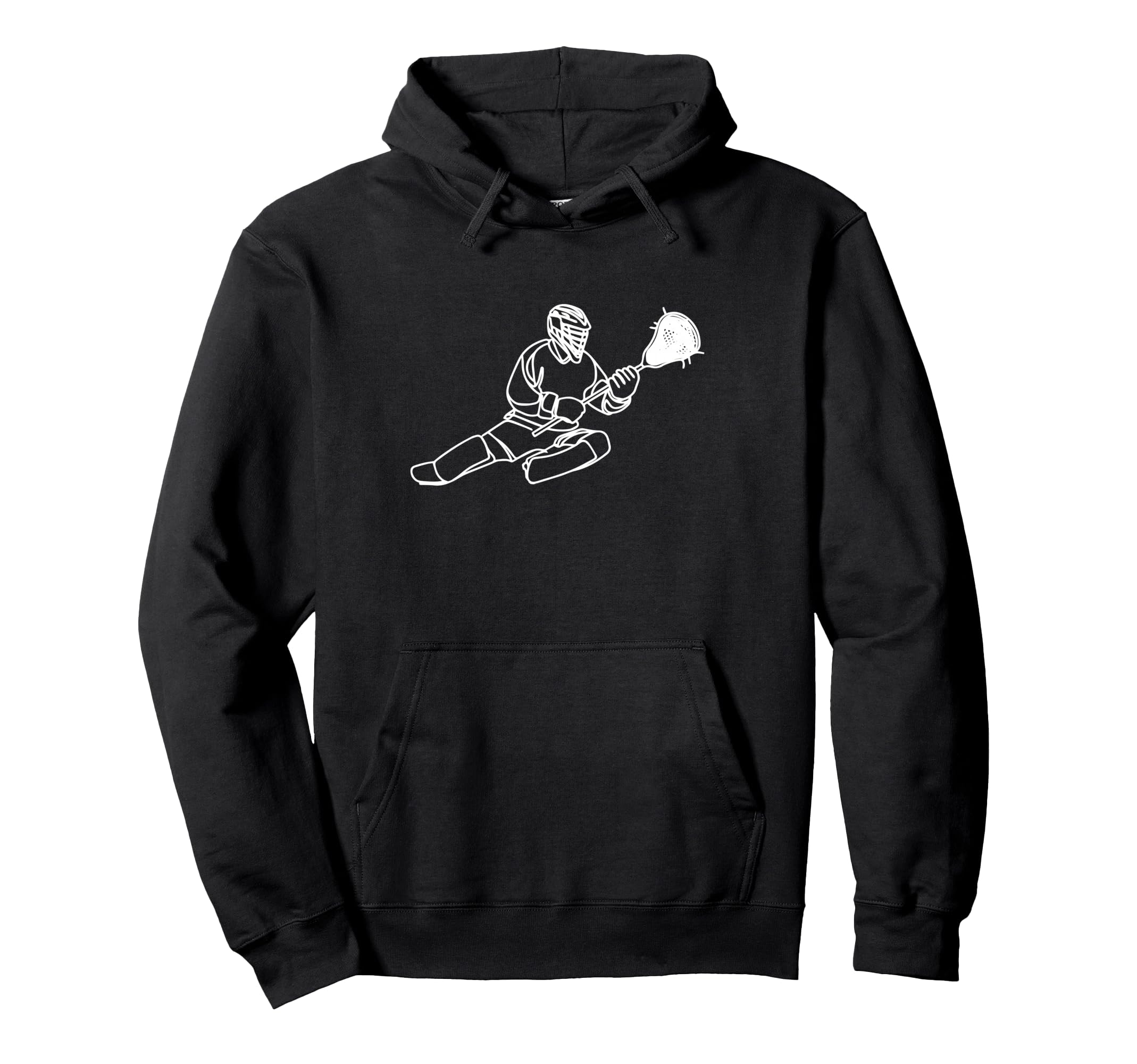 Lacrosse Goalkeeper Team Sport Goaltender Hoodie - Trendy Graphic Men Women - T-Shirt, Sweatshirt, Hoodie