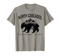 North Cascades National Park Bear Souvenir T-Shirt - Graphic Print Unisex - T-Shirt, Sweatshirt, Hoodie