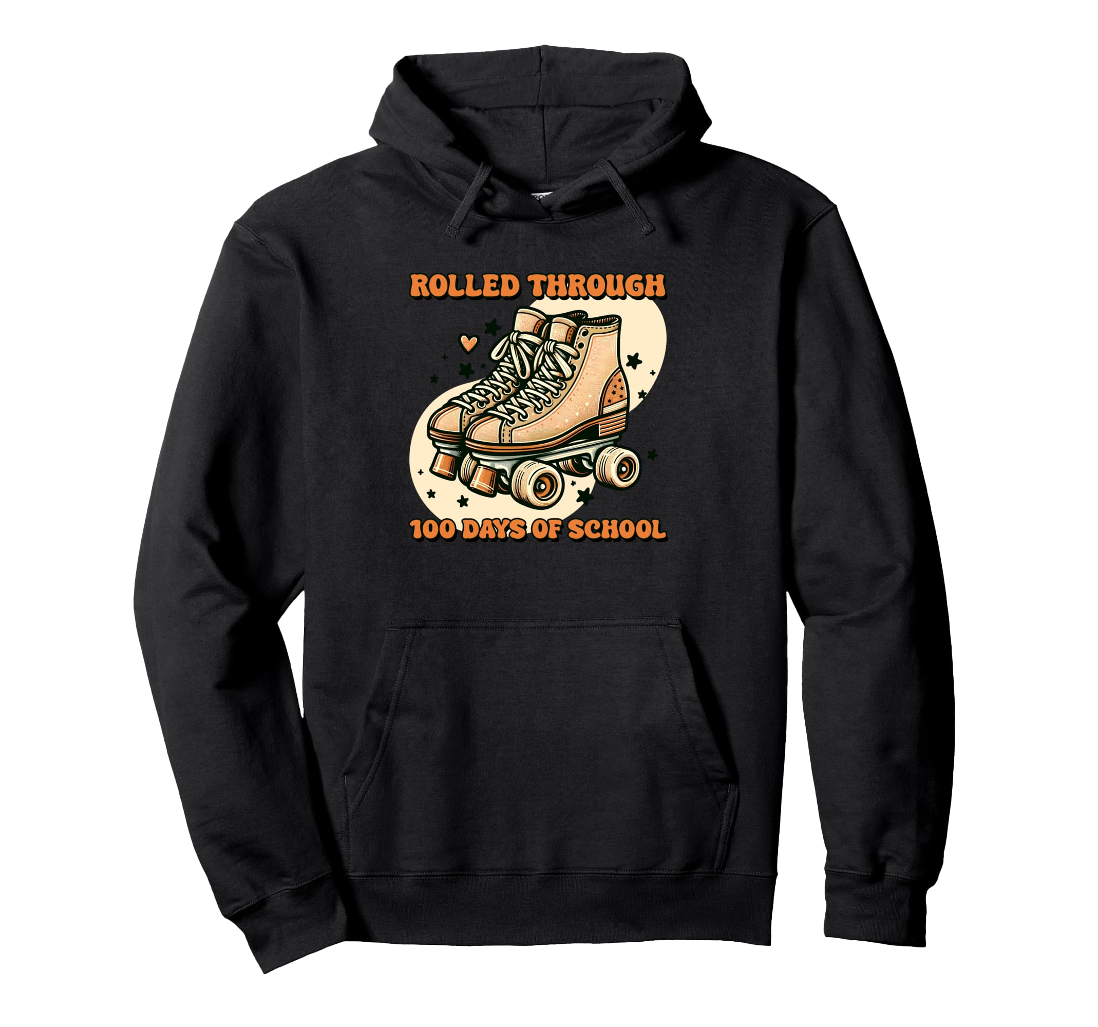 Rolled Through 100 Days School Roller Hoodie - Custom Art Print Men Women - T-Shirt, Sweatshirt, Hoodie