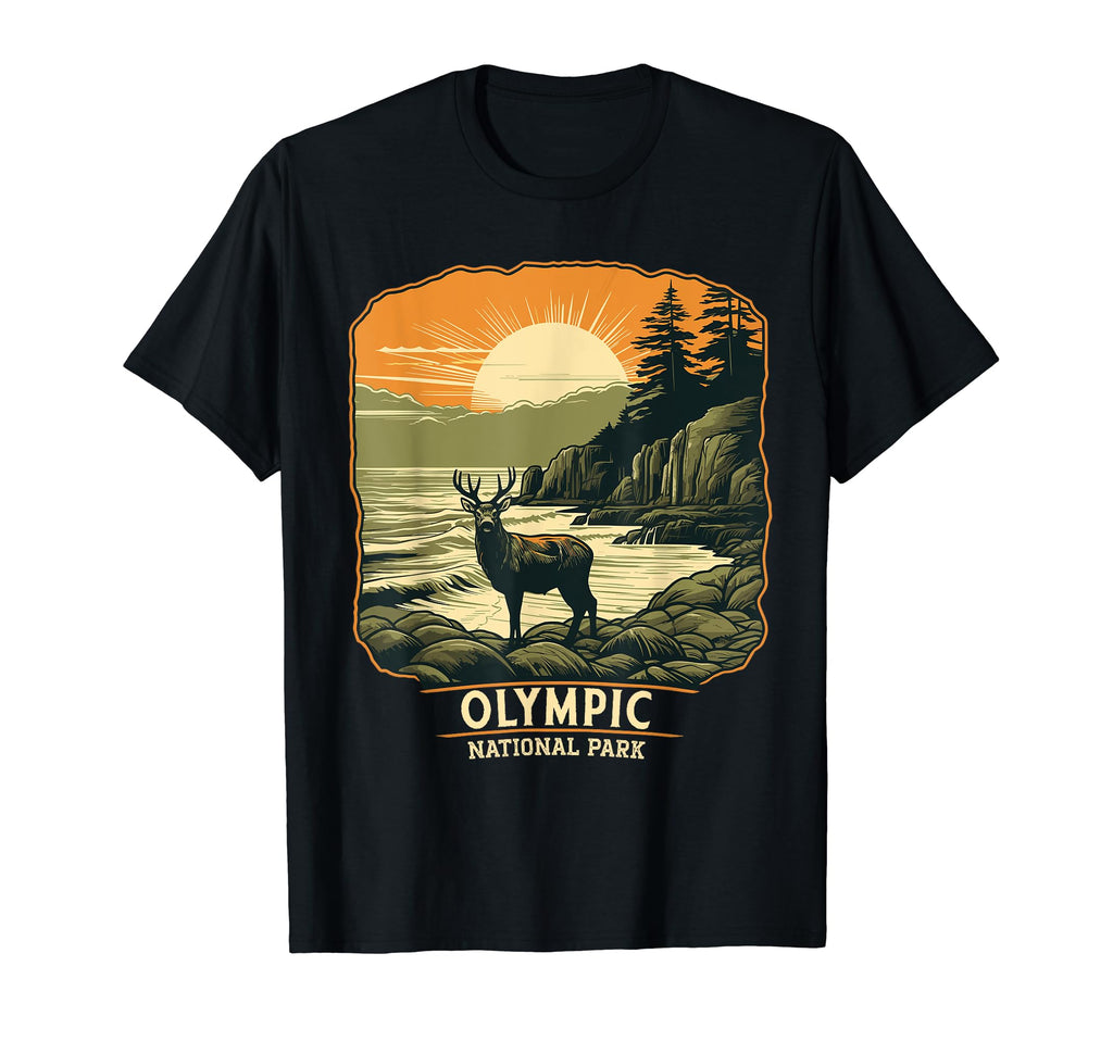Olympic National Park Washington T-Shirt - Fun Novelty Design Unisex - T-Shirt, Sweatshirt, Hoodie