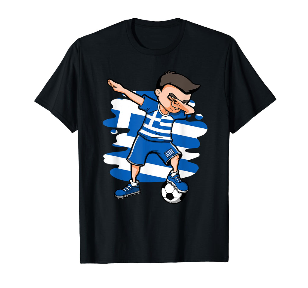 Dabbing Soccer Greece Jersey T-Shirt - Casual Everyday Wear for Adults - T-Shirt, Sweatshirt, Hoodie