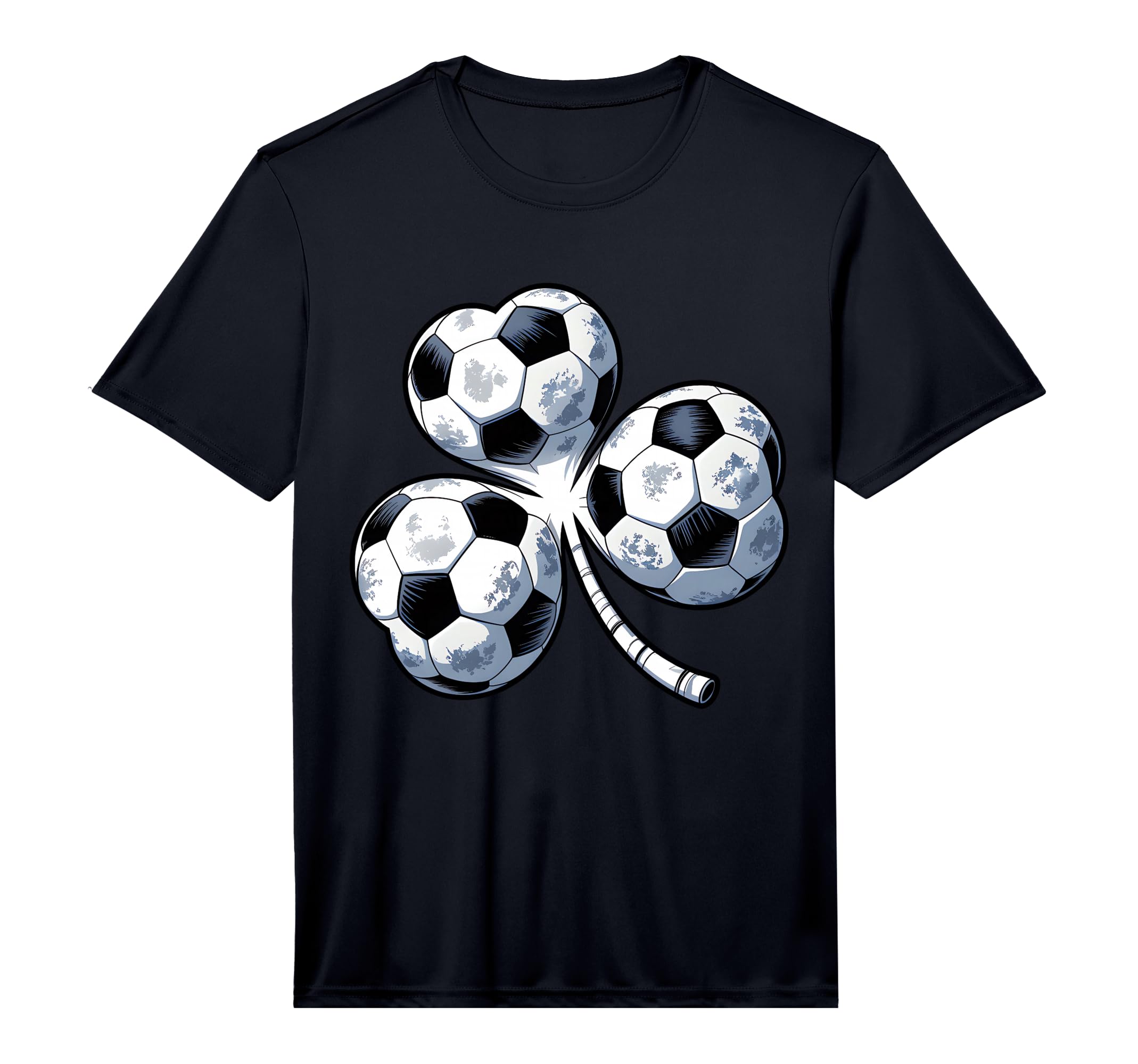 Soccer St Patricks Day Shamrock Green T-Shirt - Unique Graphic Men Women - T-Shirt, Sweatshirt, Hoodie