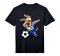 Dabbing Dog Uruguay Soccer Fans Jersey T-Shirt - Graphic Print Unisex - T-Shirt, Sweatshirt, Hoodie