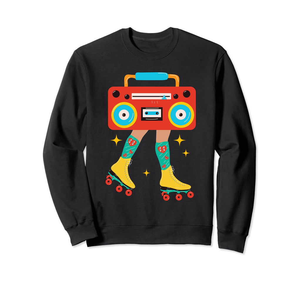 Rollerskates Funny 80S 90S Roller Sweatshirt - Graphic Print Men Women - T-Shirt, Sweatshirt, Hoodie