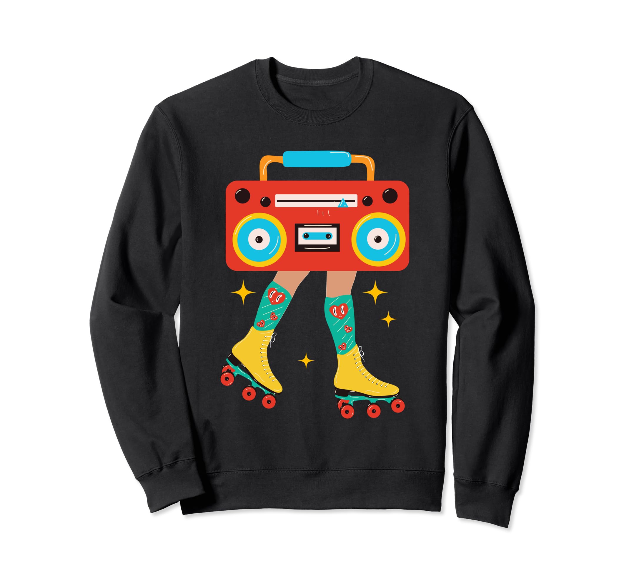 Rollerskates Funny 80S 90S Roller Sweatshirt - Graphic Print Men Women - T-Shirt, Sweatshirt, Hoodie