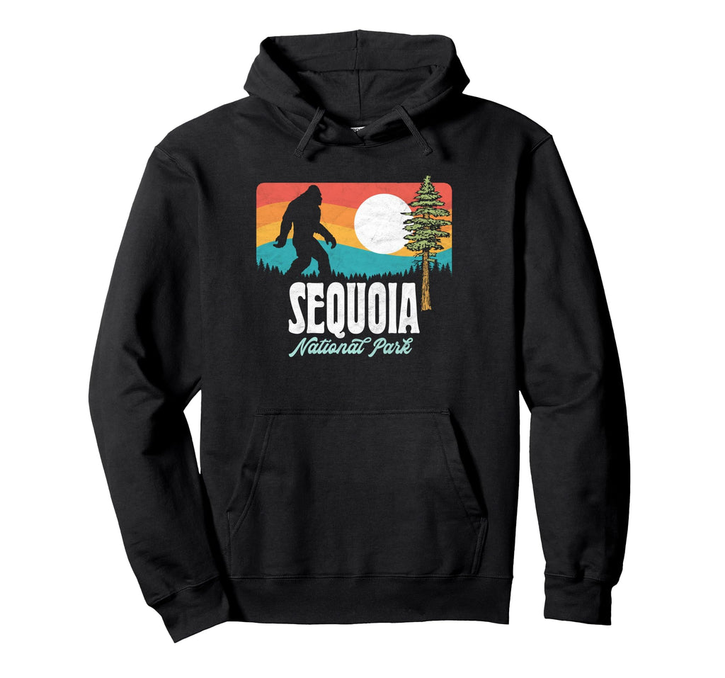 Sequoia National Park Bigfoot Mountains Hoodie - Aesthetic Graphic Unisex - T-Shirt, Sweatshirt, Hoodie