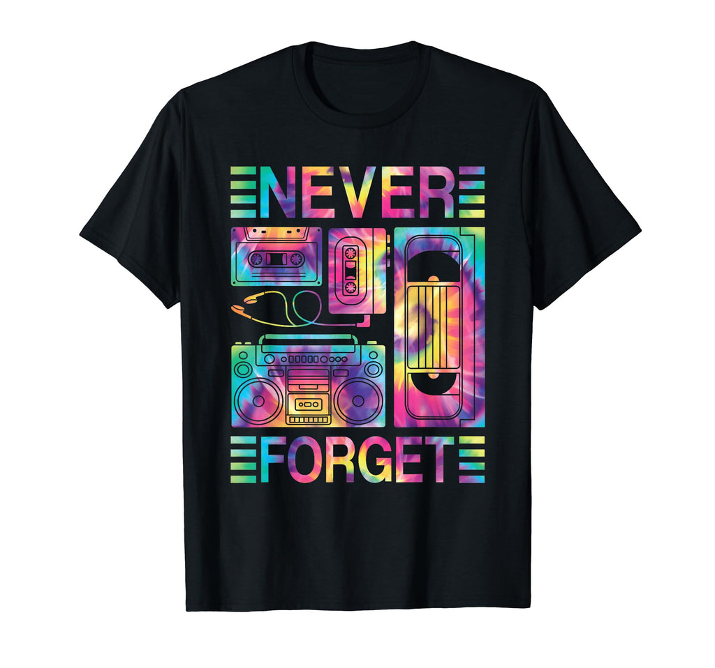 Never Forget 80S 90S Cassette Tape T-Shirt - Custom Art Print Men Women - T-Shirt, Sweatshirt, Hoodie