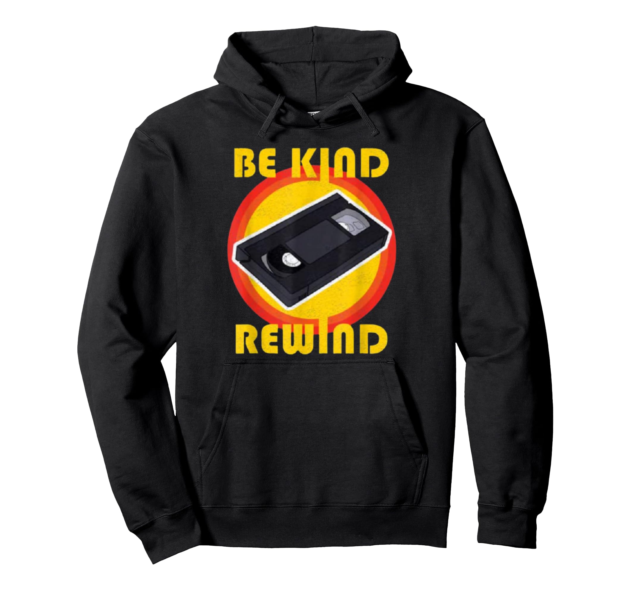 Vhs Vcr Be Kind Rewind 80S Video Tape Hoodie - Custom Art Print Unisex - T-Shirt, Sweatshirt, Hoodie
