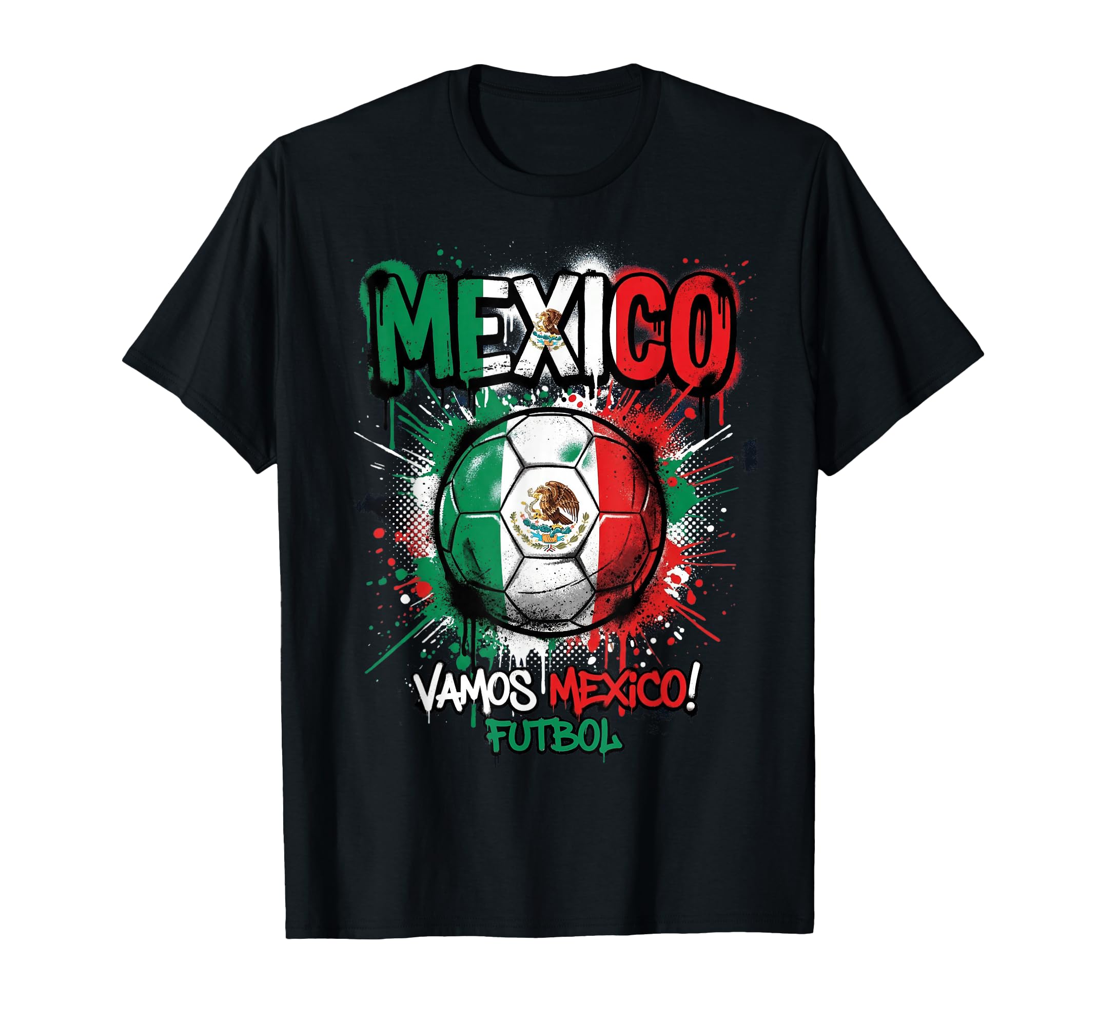 Mexico Football Soccer Player Flag T-Shirt - Trendy Graphic Men Women - T-Shirt, Sweatshirt, Hoodie