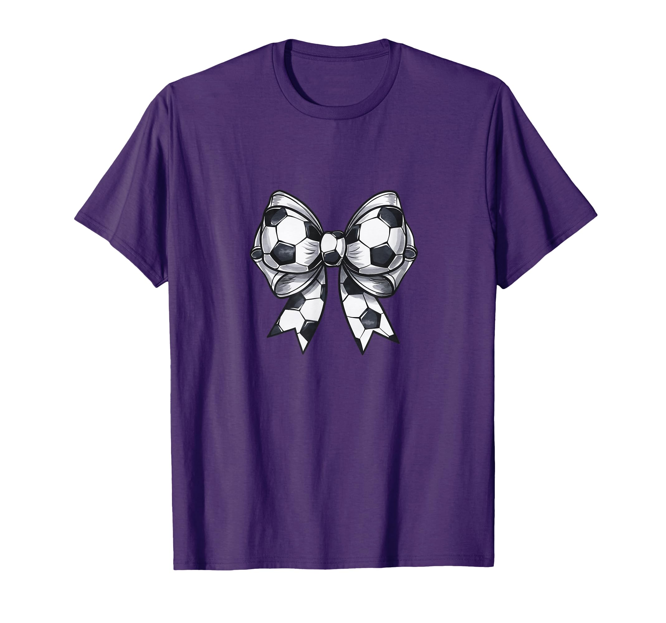 Coquette Soccer Bow Mom Sister Grandma T-Shirt - Unique Graphic Men Women - T-Shirt, Sweatshirt, Hoodie