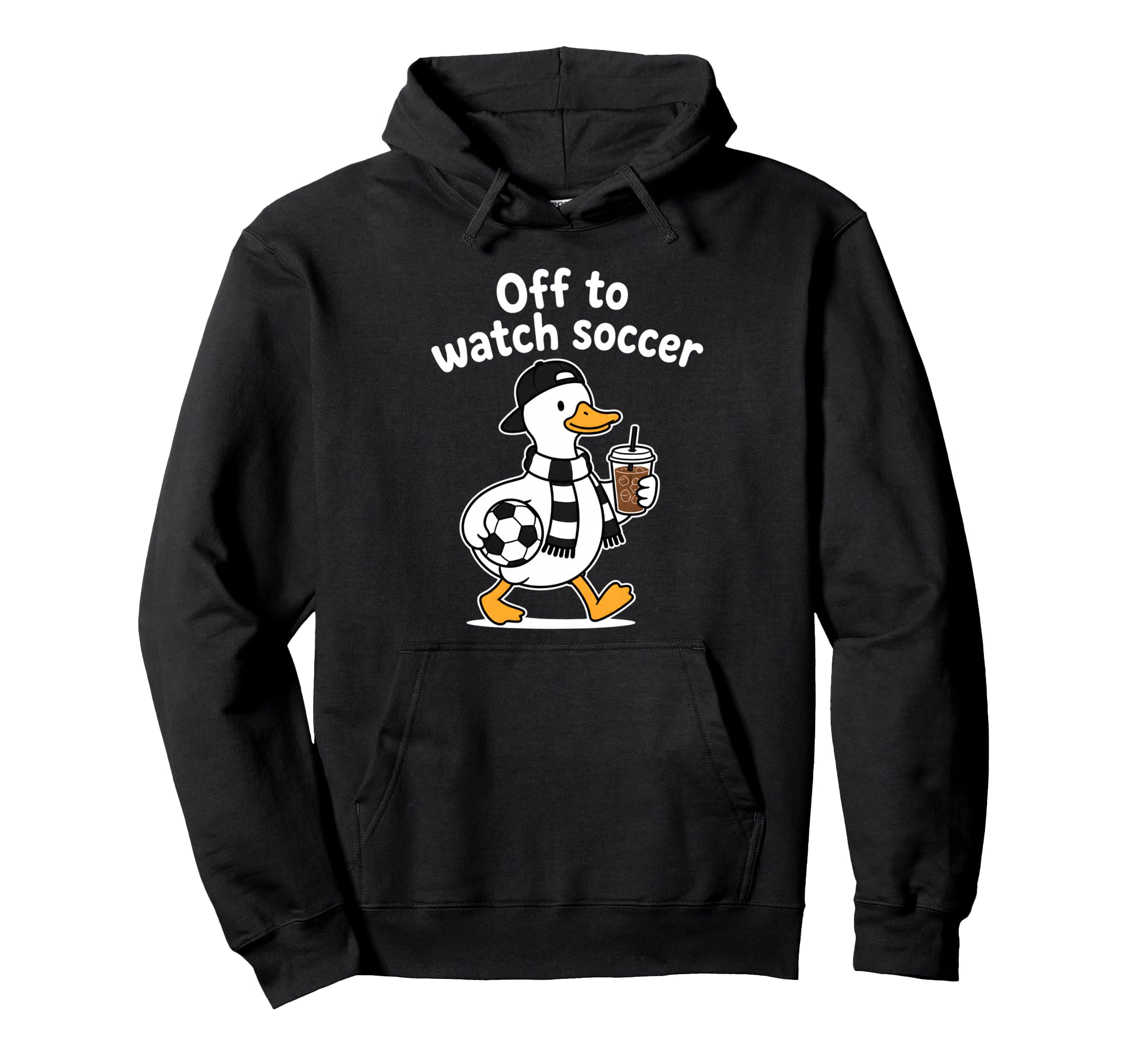 Off To Watch Soccer Mom Goose Drinking Hoodie - Streetwear Style Men Women - T-Shirt, Sweatshirt, Hoodie