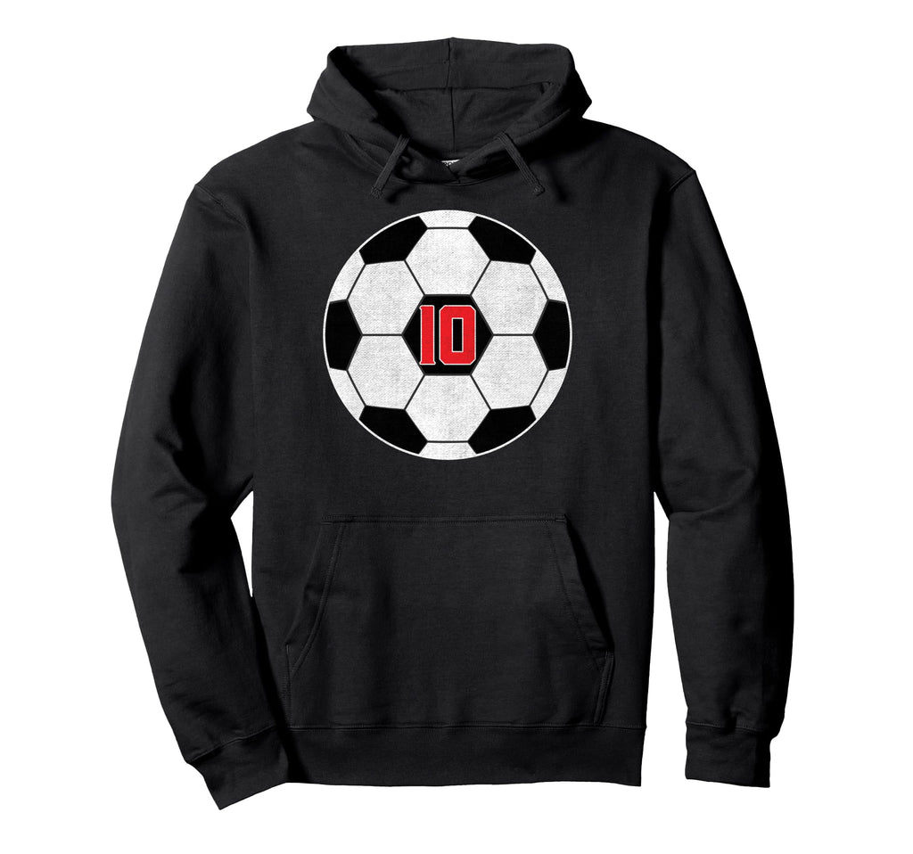 10 Years Old Soccer Player 10Th Birthday Hoodie - Novelty Apparel Unisex - T-Shirt, Sweatshirt, Hoodie