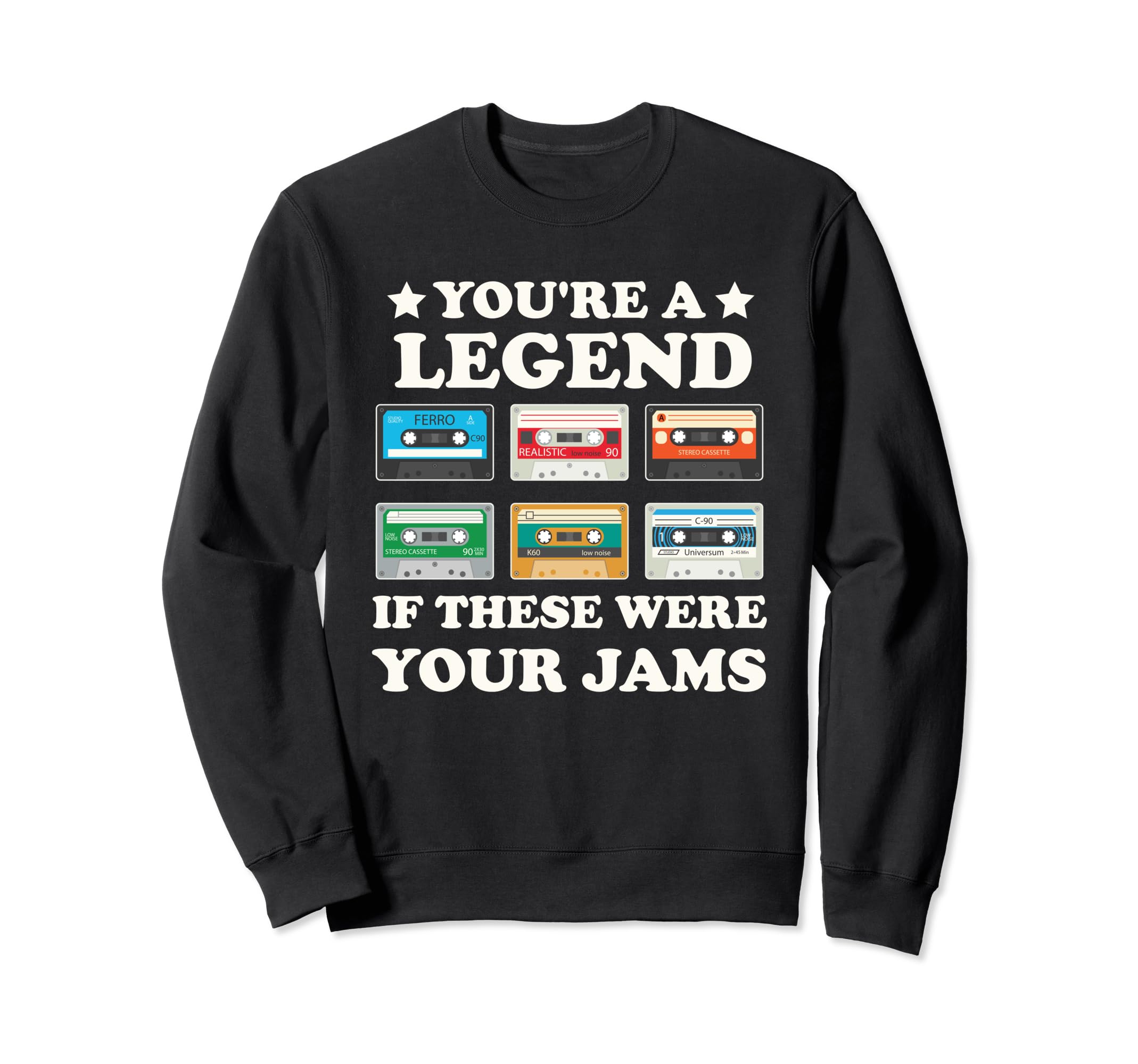 Funny Cassette 80S 90S Mixed Tape Sweatshirt - Novelty Apparel Men Women - T-Shirt, Sweatshirt, Hoodie