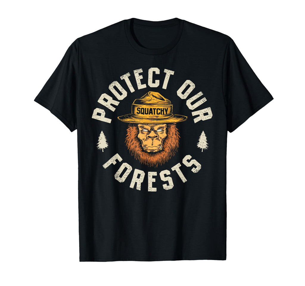 Bigfoot Protect Our Forests National T-Shirt - Custom Art Print Men Women - T-Shirt, Sweatshirt, Hoodie