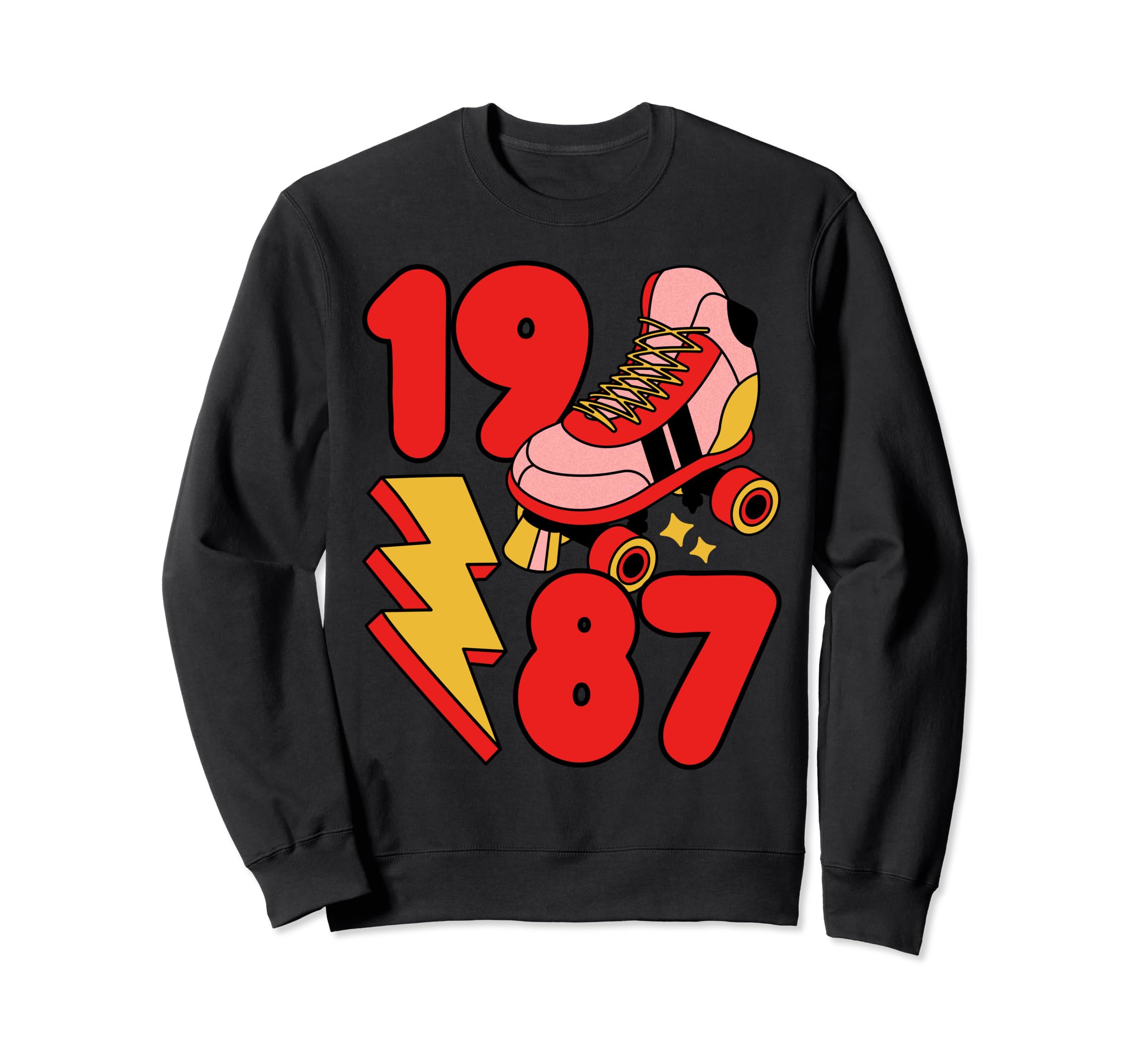 1987 Roller Skate 80S Nostalgia Sweatshirt - Fun Novelty Design Men Women - T-Shirt, Sweatshirt, Hoodie