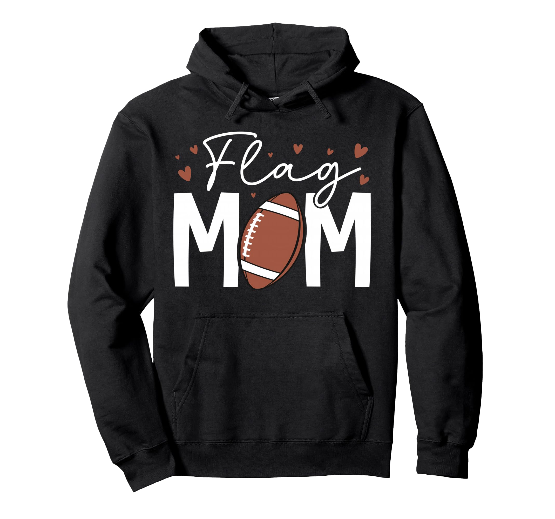 Flag Football Mom Flag Football Hoodie - Aesthetic Graphic Men Women - T-Shirt, Sweatshirt, Hoodie