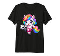 Kawaii Unicorn Playing Soccer T-Shirt - Streetwear Style for Adults - T-Shirt, Sweatshirt, Hoodie