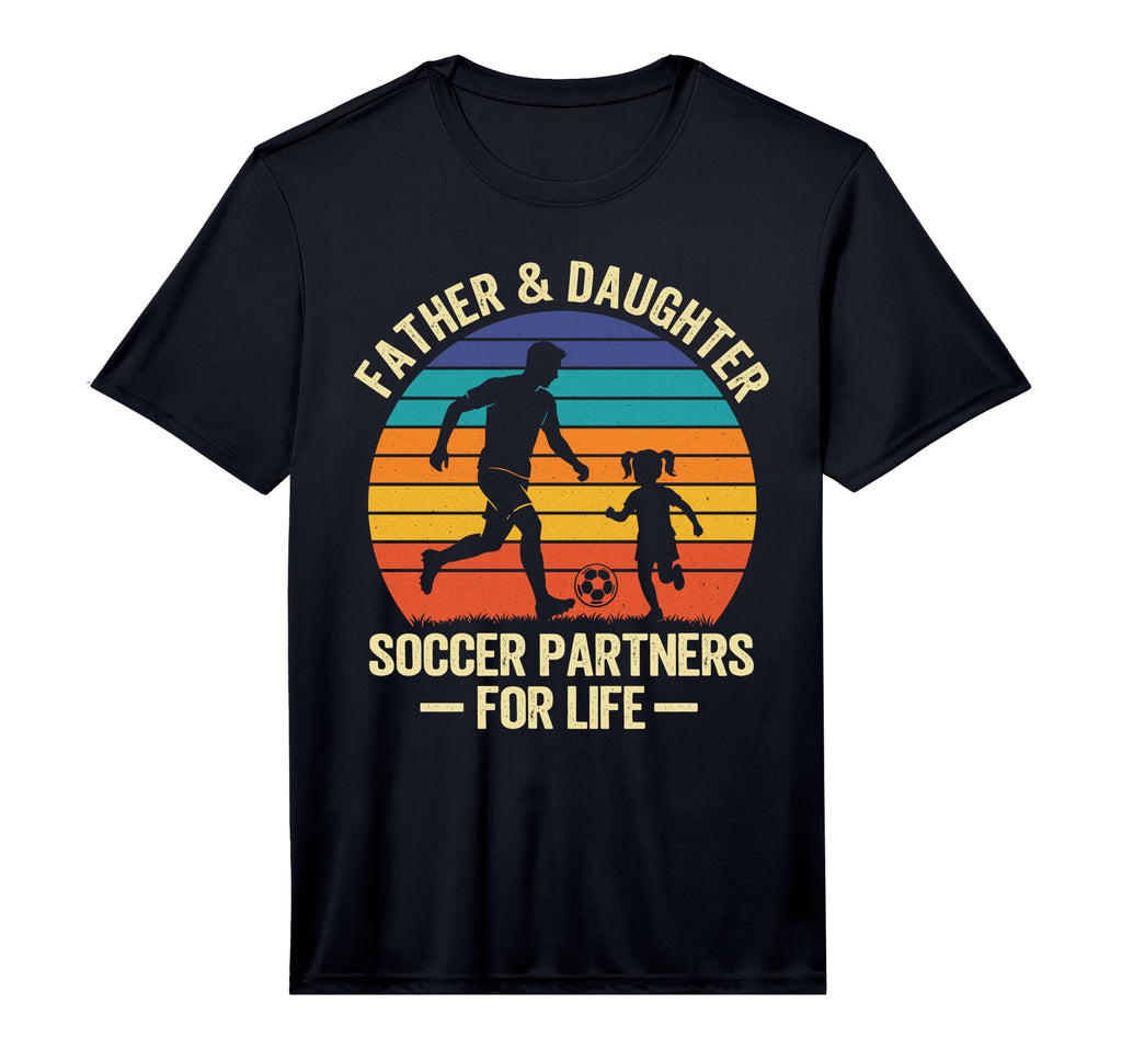 Mens Father And Daughter Soccer T-Shirt - Trendy Graphic for Adults - T-Shirt, Sweatshirt, Hoodie
