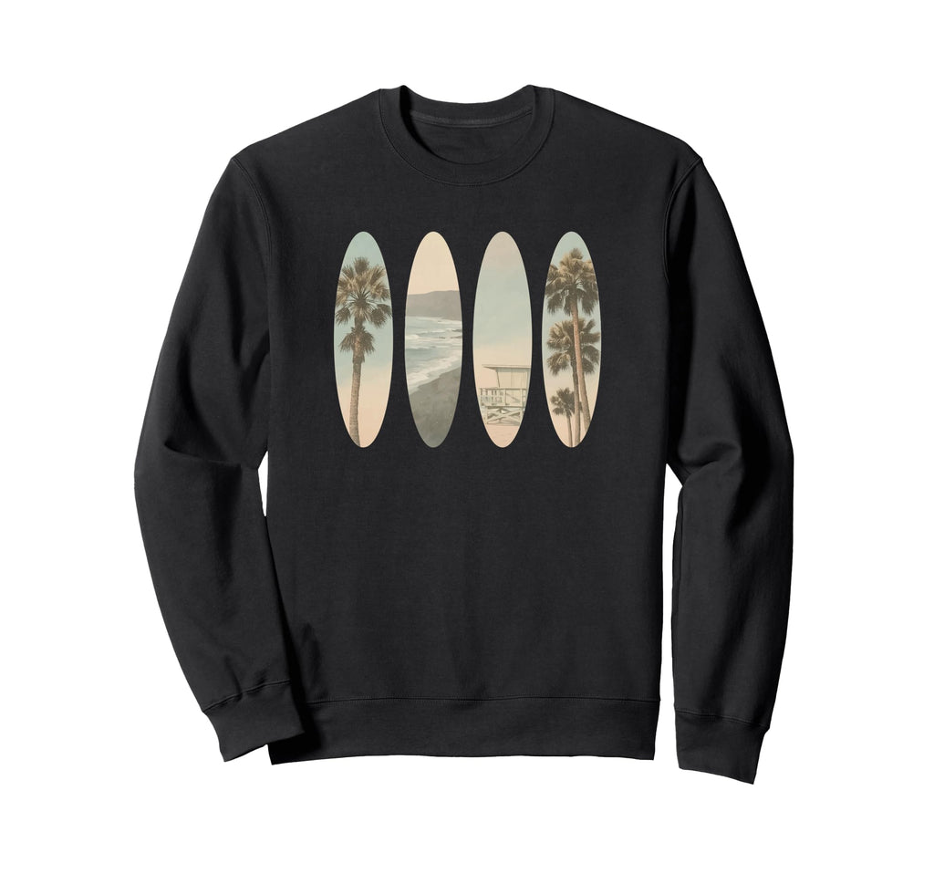 Beach Surf Surfboard Sweatshirt - Custom Art Print Unisex - T-Shirt, Sweatshirt, Hoodie