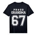 Number 67 Custom Proud Soccer Futbol T-Shirt - Minimalist Print for Adults - T-Shirt, Sweatshirt, Hoodie